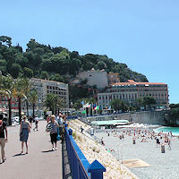 Nice: beach and Promenade des Anglais